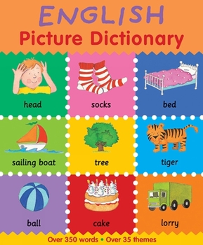 Paperback English Picture Dictionary Book