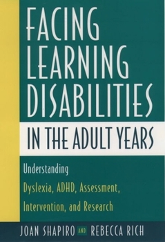 Hardcover Facing Learning Disabilities in the Adult Years Book