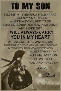 To My Son Lined Notebook Journal, 100 Pages (6 x 9 Inches) Blank Ruled Writing Journal With Inspirational Quotes, Perfect Diary Notebook Gifts for Father Day Mother Day Family Ideas .