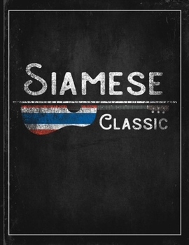 Thai Siamese Classic: Thailand Flag Guitar Journal Heritage Gift Idea for Daguhter, Mom, Coworker  Guitar Cord Book Songwriting Journal Music Gifts for Kids
