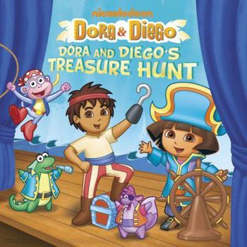 Paperback Dora and Diego's Treasure Hunt Book