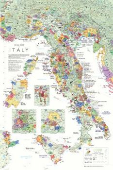 Map Wine Map of Italy Book