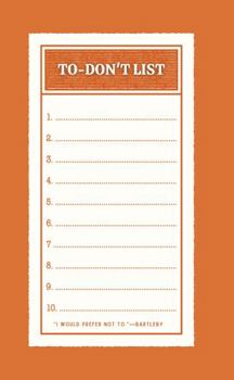 To-Don't List : Notebook