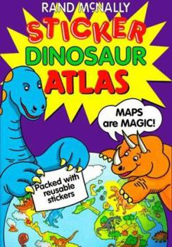 Paperback Sticker Dinosaur Atlas Book