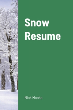 Paperback Snow Resume Book