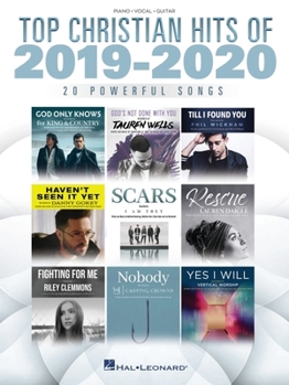 Paperback Top Christian Hits of 2019-2020 Piano/Vocal/Guitar Songbook Book