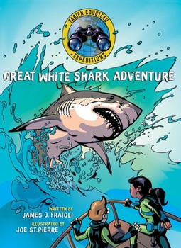 Hardcover Great White Shark Adventure Book