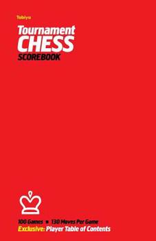 Paperback Tabiya Tournament Chess Scorebook: Cover Style: Red Book