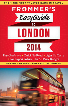 Paperback Frommer's EasyGuide to London 2014 [With Map] Book