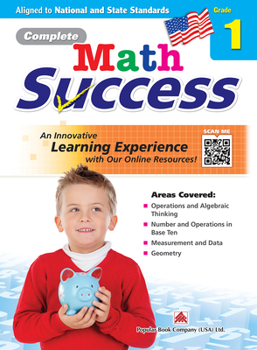 Paperback Complete Math Success Grade 1 - Learning Workbook for First Grade Students - Math Activities Children Book - Aligned to National and State Standards Book