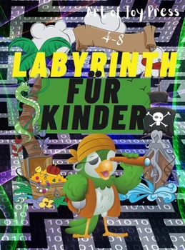 Labyrinth für Kinder 4-8: Erstaunliches 108-Seiten-Labyrinth-Aktivitätsbuch │ Labyrinth-Arbeitsheft für Kinder mit herausfordernden Spielen und ... │ Labyrinth-Puzzles