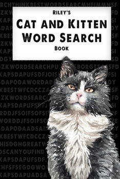 Paperback Riley's Cat and Kitten Word Search book: Large Print Word searches and word puzzles for cat lovers. [Large Print] Book