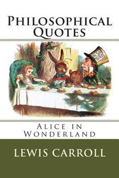 Paperback 'Alice in Wonderland' Philosophical Quotes Book