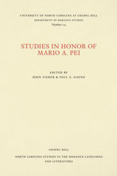 Studies in Honor of Mario A. Pei