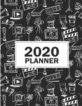 Paperback 2020 Planner: 8.5"x11"Film Making Elements 2020 Planner Yearly Agenda (1 January - 31 December 2020 ) Book