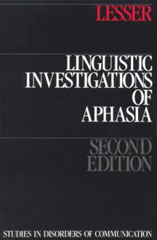 Paperback Linguistic Investigations of Aphasia: Book