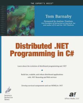 Paperback Distributed .Net Programming in C# Book