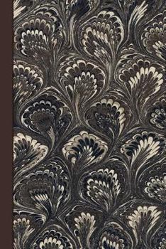 Marble Journal with Vintage Endpaper Pattern (Coffee Peacock Edition): Blank Lined Notebook For Writing In: College Ruled Marble Journal, Notepad, Jotter, Composition Book