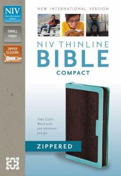 Imitation Leather Thinline Bible-NIV-Compact Zipper Closure Book