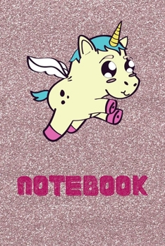 Paperback Unicorn Notebook: Cute Unicorn Notebook with Glittered Cover Book