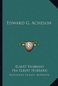 Paperback Edward G. Acheson Book