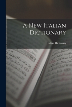 Paperback A New Italian Dictionary Book