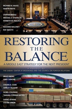 Paperback Restoring the Balance: A Middle East Strategy for the Next President Book