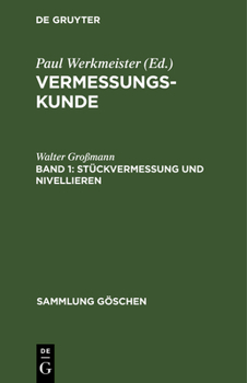 Hardcover Stückvermessung Und Nivellieren [German] Book