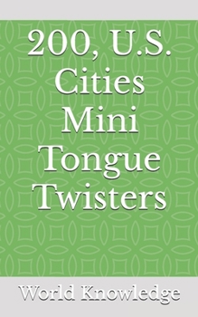 Paperback 200, U.S. Cities Mini Tongue Twisters Book