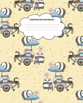 Kawaii Composition Notebook: Blank Lined Cute Notebooks for Girls Teens Kids School Writing Notes Journal (7.5 x 9.25 in)