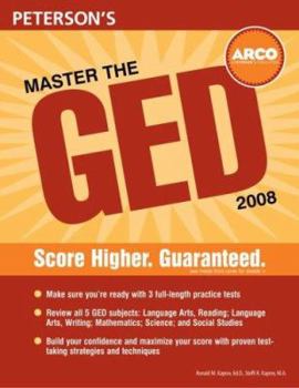 Paperback Arco Master the GED Book