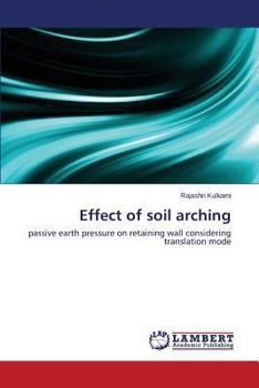 Paperback Effect of Soil Arching Book