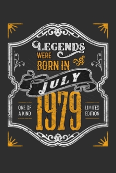 Legends Were Born in July 1979 One Of A Kind Limited Edition: Personal Planner 24 month 100 page 6 x 9 Dated Calendar Notebook For 2020-2021 Academic ... gift idea to celebrate a milestone birthday