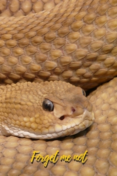 Paperback Forget Me Not: basilisk-rattlesnake-Crotalus basiliscus.Internet Password Logbook with alphabetical tabs.Personal Address of websites [Large Print] Book