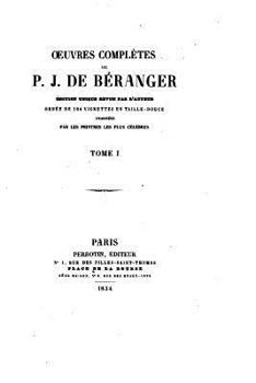 Paperback Oeuvres complètes de P. J. de Béranger - Tome I [French] Book