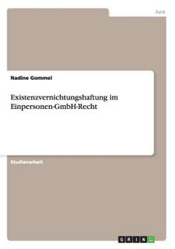 Paperback Existenzvernichtungshaftung im Einpersonen-GmbH-Recht [German] Book