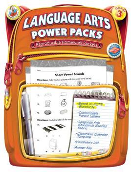 Paperback Language Arts Power Packs, Grade 3 Book