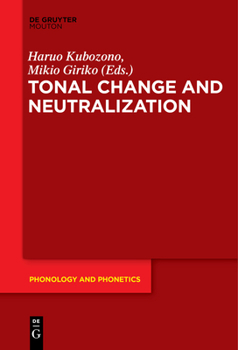 Paperback Tonal Change and Neutralization Book