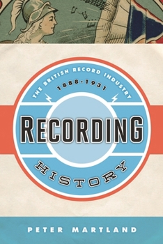 Hardcover Recording History: The British Record Industry, 1888 - 1931 Book