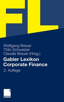 Hardcover Gabler Lexikon Corporate Finance [German] Book