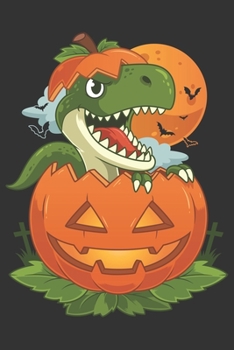 2020 Week To View Dated Planner Diary: 6x9 Inches Paperback Thanksgiving Hatching Pumpkin T-Rex Dino Dinosaur