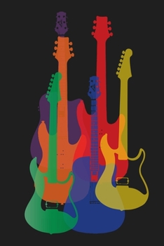 Paperback Colorful Guitars Guitarist Musician Guitar Tab Notebook: Guitar Music Tab Notebook Book