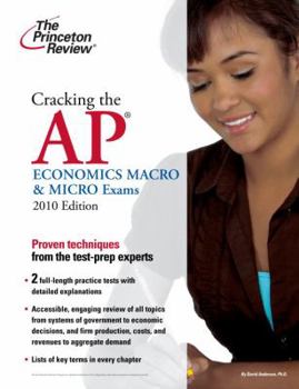 Paperback Cracking the AP Economics Macro & Micro Exams, 2010 Edition (College Test Preparation) Book