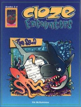 Paperback Cloze Encounters, the Sea, Grades 3-4 Book