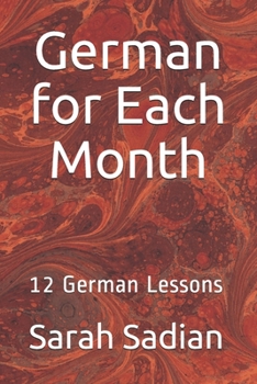 Paperback German for Each Month: 12 German Lessons Book