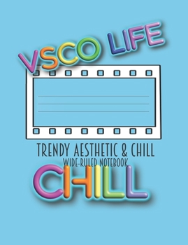 Paperback Trendy Aesthetic & Chill Wide-Ruled Notebook Book