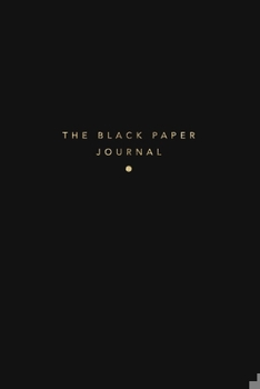 Paperback The Black Paper Journal: College Ruled - 6x9 Black Paper Notebook Book