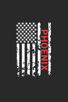 Paperback Phoenix: Phoenix Notebook Composition Cute White And Black USA Flag- Writing Journal Notebook To Take Notes For Students, Teach Book