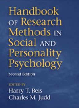Paperback Handbook of Research Methods in Social and Personality Psychology Book