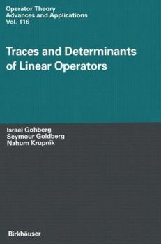 Hardcover Traces and Determinants of Linear Operators Book